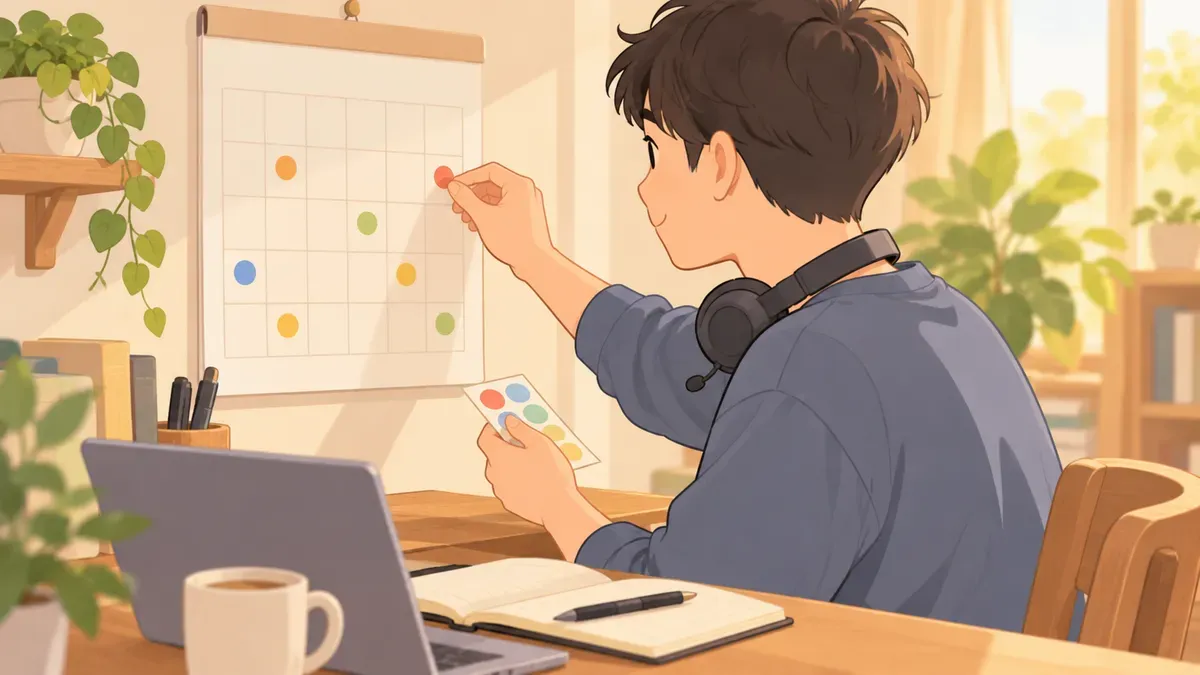1か月の学習計画を立てる人