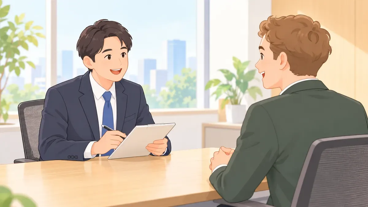英語で面接官をする側の質問と進め方｜オンライン英会話で練習